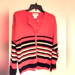 CARDIGAN SIZE SMALL, 100% COTTON BY CITY SPIRIT, LIKE NEW